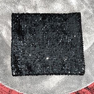 Black sequined tube top